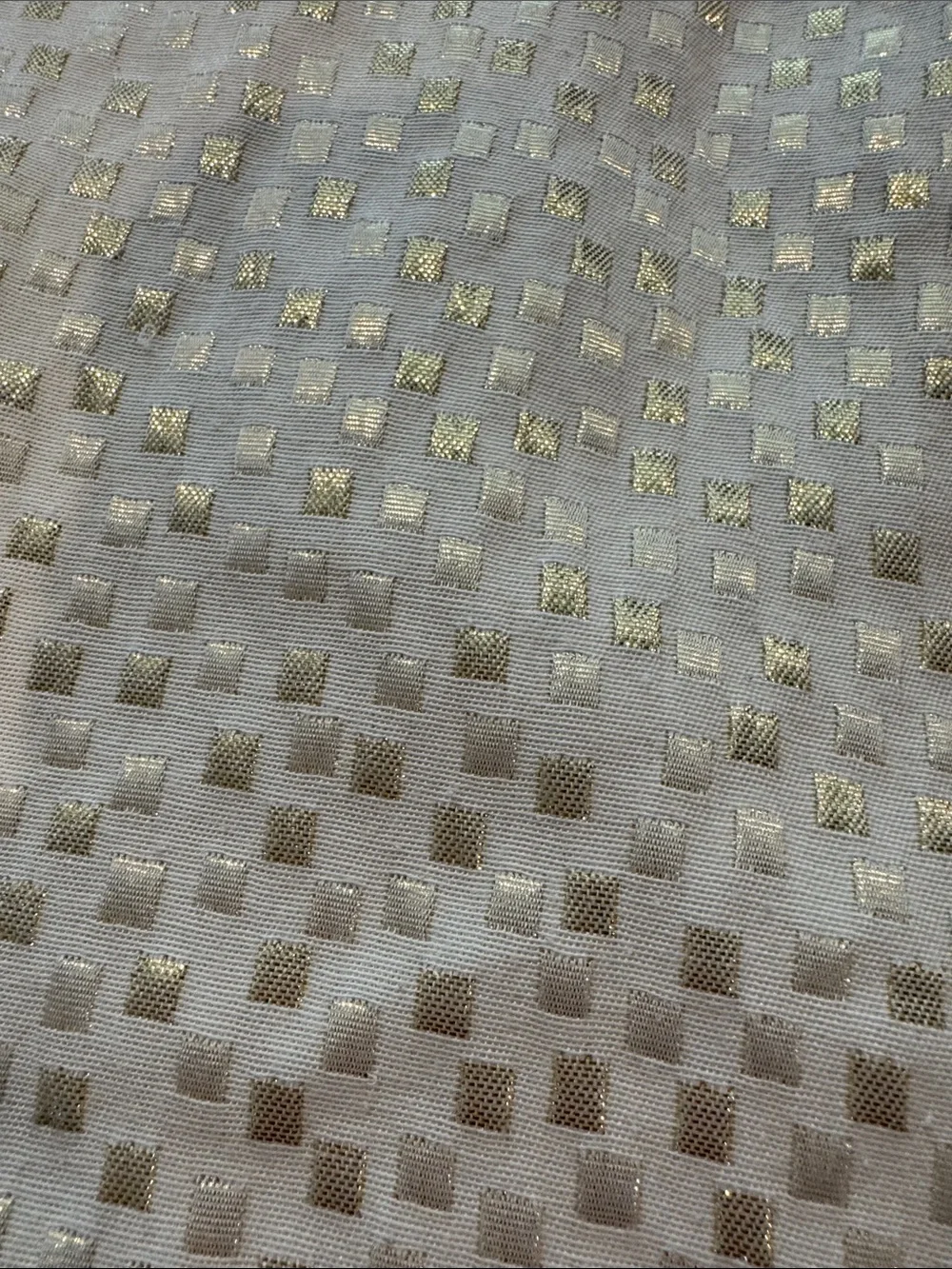GAP Cream Dress with Gold Metallic Squares